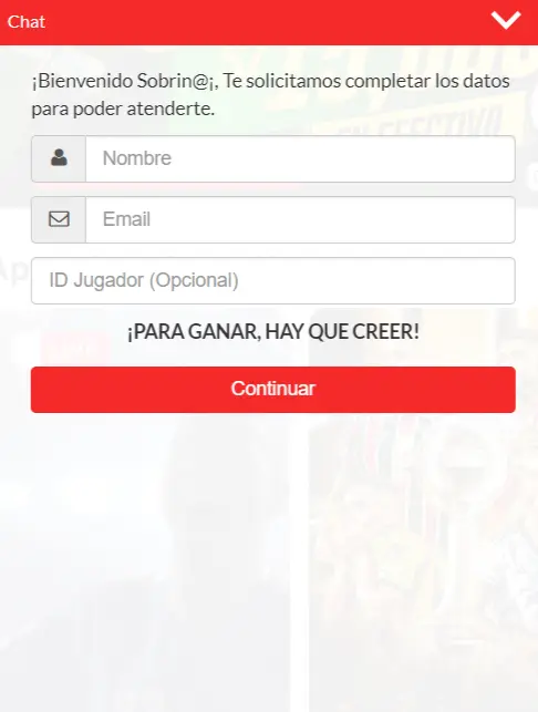 Servicio de soporte de Apuesta Total Servicio de soporte de Apuesta Total