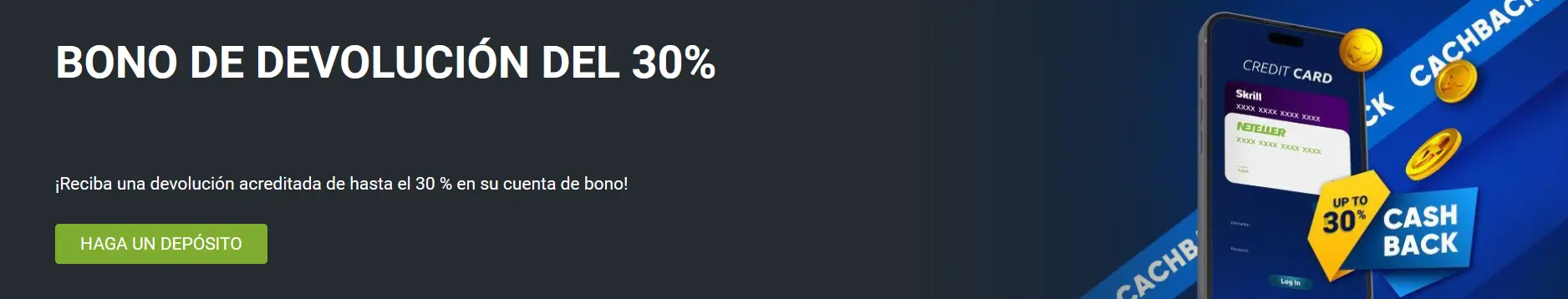 1xBet - Cashback 30% 1xBet - Cashback 30%
