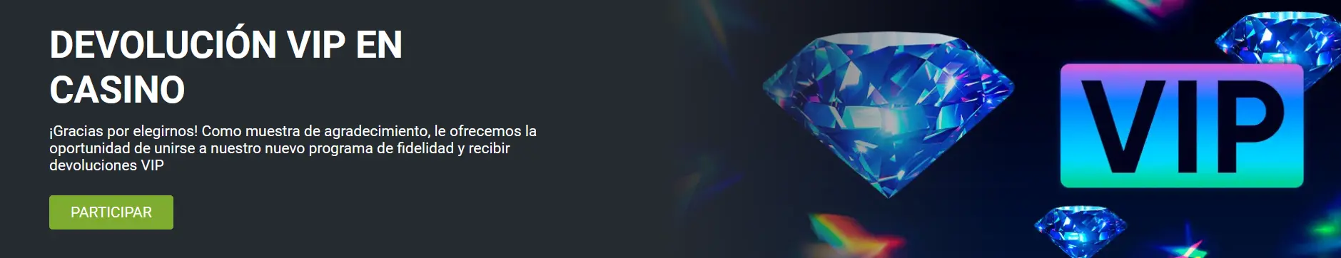 1xBet - Devolución VIP 1xBet - Devolución VIP