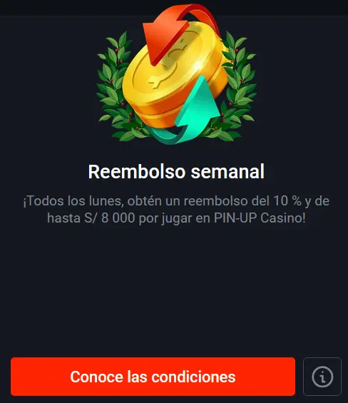 Cashback semanal - Pin Up Cashback semanal - Pin Up