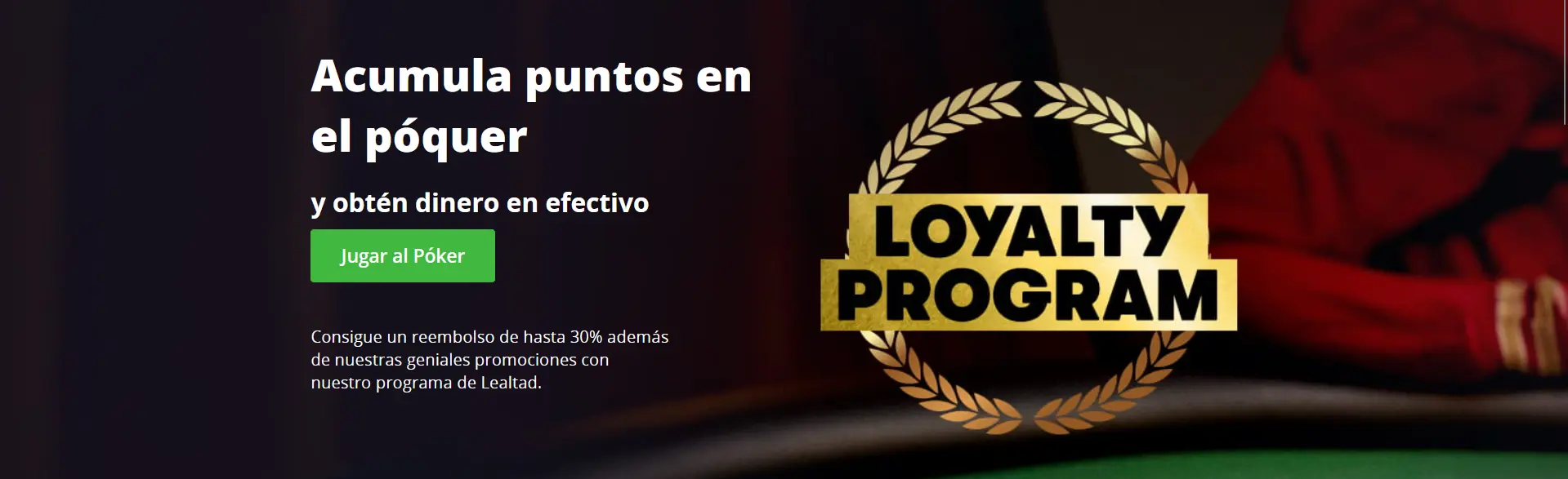 Acumula puntos en el póquer en Betsson