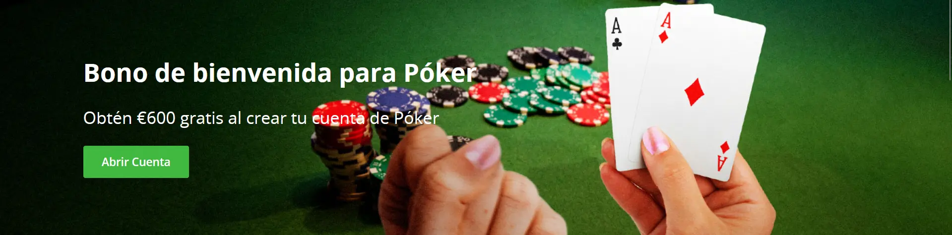 Bono de bienvenida para Póquer en Betsson