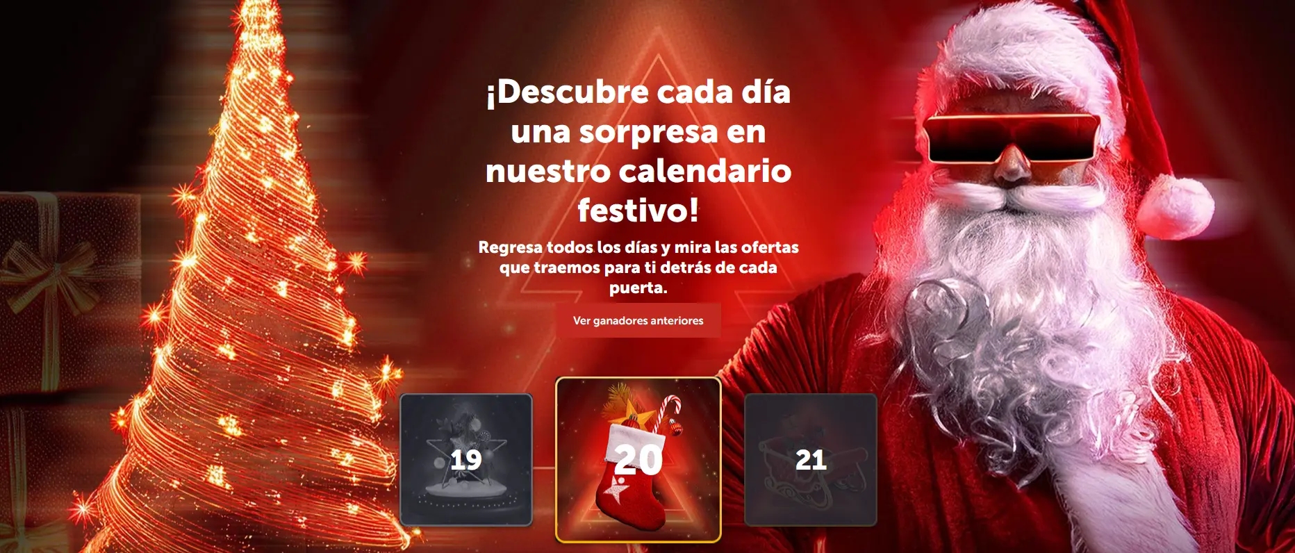Descubre cada día una sorpresa en nuestro calendario festivo en Betsafe