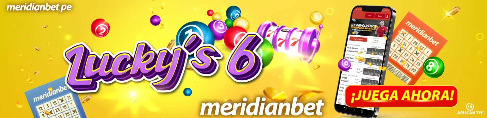 LUCKY 6 en Meridianbet LUCKY 6 en Meridianbet